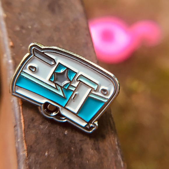 Holiday Camper Enamel Pin | Camping til Christmas - Picture 4 of 12